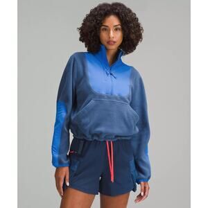 Lululemon Fleece + Ripstop Hiking Pullover Sweater Blue Size‎ 6